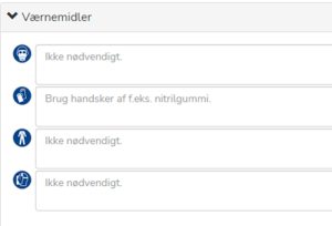 Overskrivning af virksomhedsspecifikke oplysninger